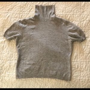 Turtleneck wool shirt sleeve sweater